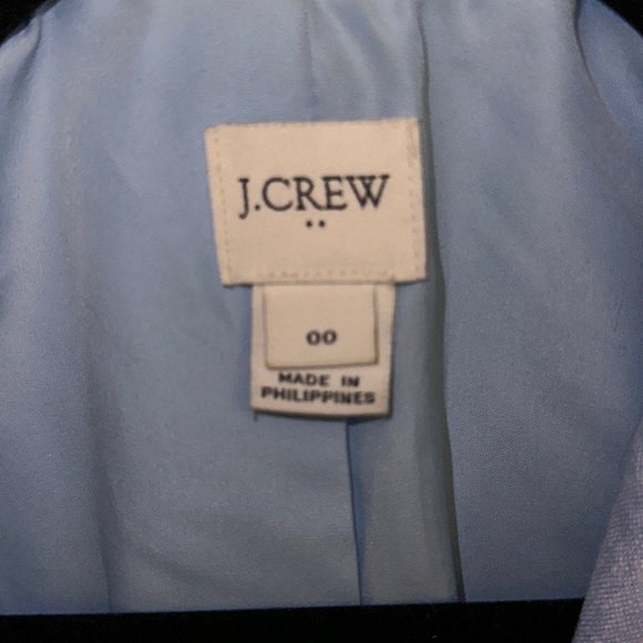 Light Blue J Crew Linen Blazer - Picture 5 of 6